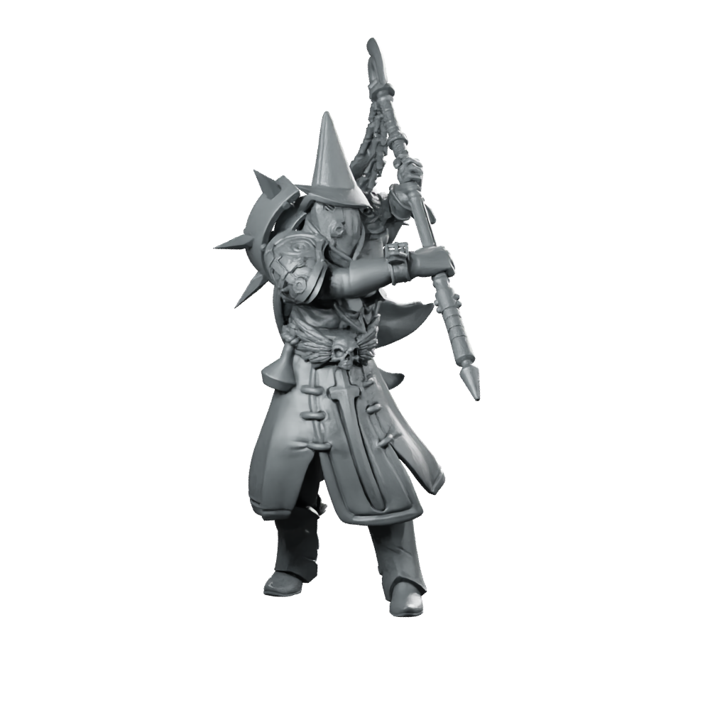 Contrition Priests B Miniature Plague Doctor Spearman Miniature 360 Spin 01
