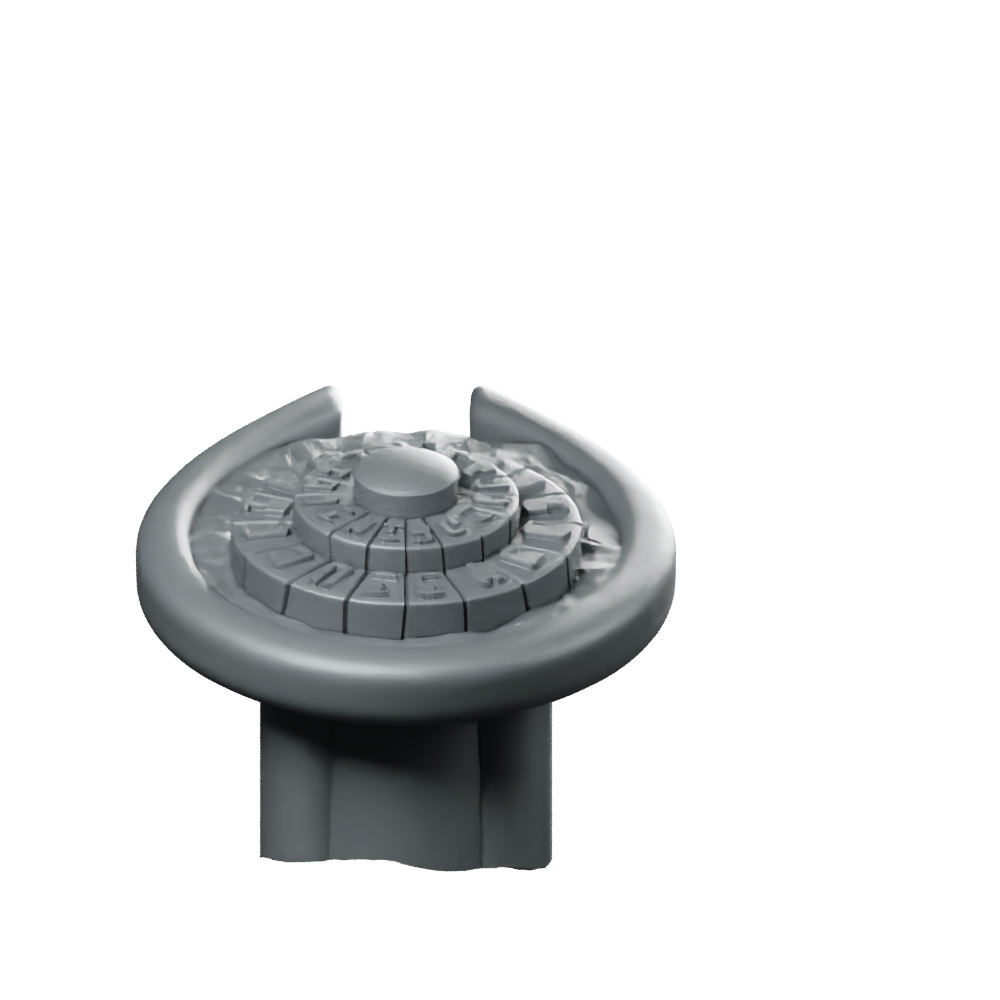 Control Panel Alien Portal Terrain Miniature 360 Spin 01