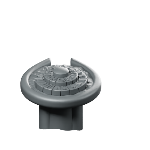 Control Panel Alien Portal Terrain Miniature 360 Spin 01