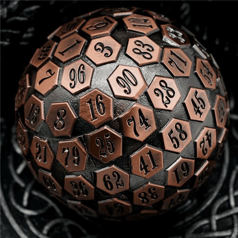 Copper Oracle | 45mm D100 | Metal - Tabletop Dominion - We Print Miniatures