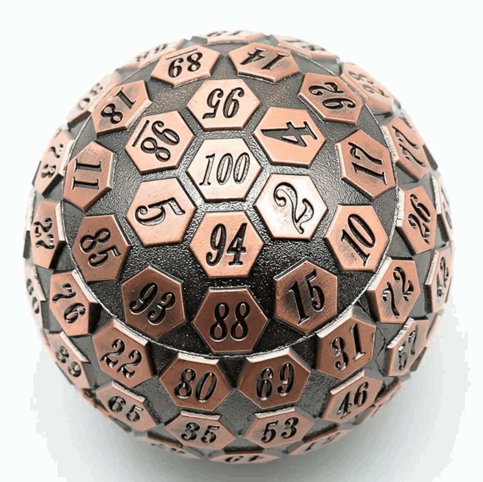 Copper Oracle | 45mm D100 | Metal - Tabletop Dominion - We Print Miniatures