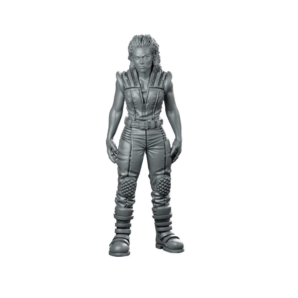 Alien Cloned Lannie Miniature Sci-Fi Female Hero Miniature 360 Spin 01