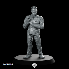 Corporate Counter Intel Manager Cyborg Officer Miniature