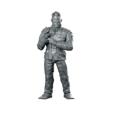 Corporate Counter Intel Manager Cyborg Officer Miniature Miniature 360 Spin 01