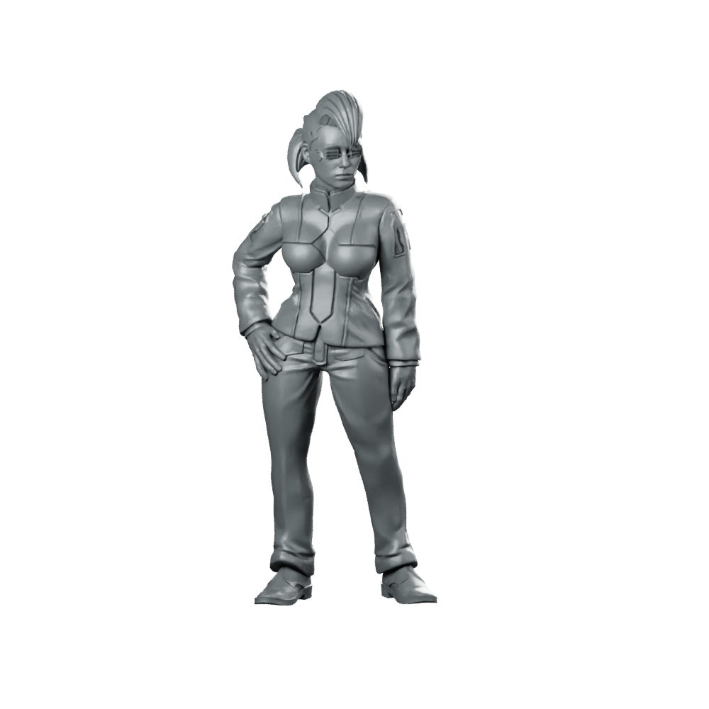 Corporate Counter Intel Operative Cyber Operative Miniature 360 Spin 01