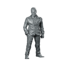 Cyberpunk Corporate Fixer Miniature Resin Sci-Fi RPG Miniature 360 Spin 01