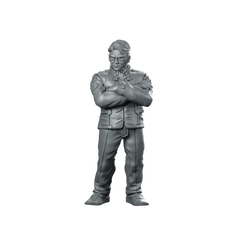 Corporate High Rank Executive Officer Bust Miniature 360 Spin 01