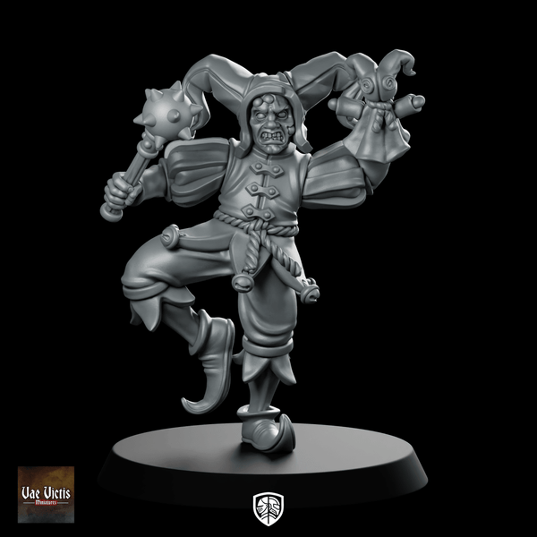 Corrupted Circus 04 Chaos Miniature Evil Clown Jester - Vae Victis - We Print Miniatures