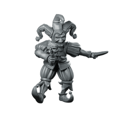 Corrupted Circus Monopose 01 Miniature Jester Assassin - Vae Victis - We Print Miniatures