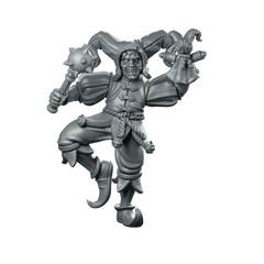 Corrupted Circus 04 Chaos Miniature Evil Clown Jester Miniature 360 Spin 01