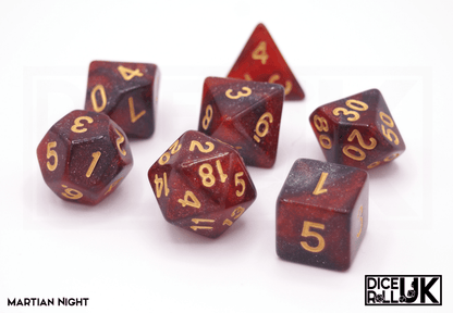 Cosmic Dice - Martian Night - DiceRoll UK - We Print Miniatures