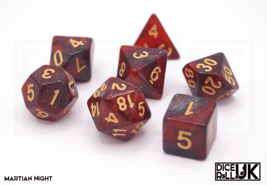 Cosmic Dice - Martian Night - DiceRoll UK - We Print Miniatures