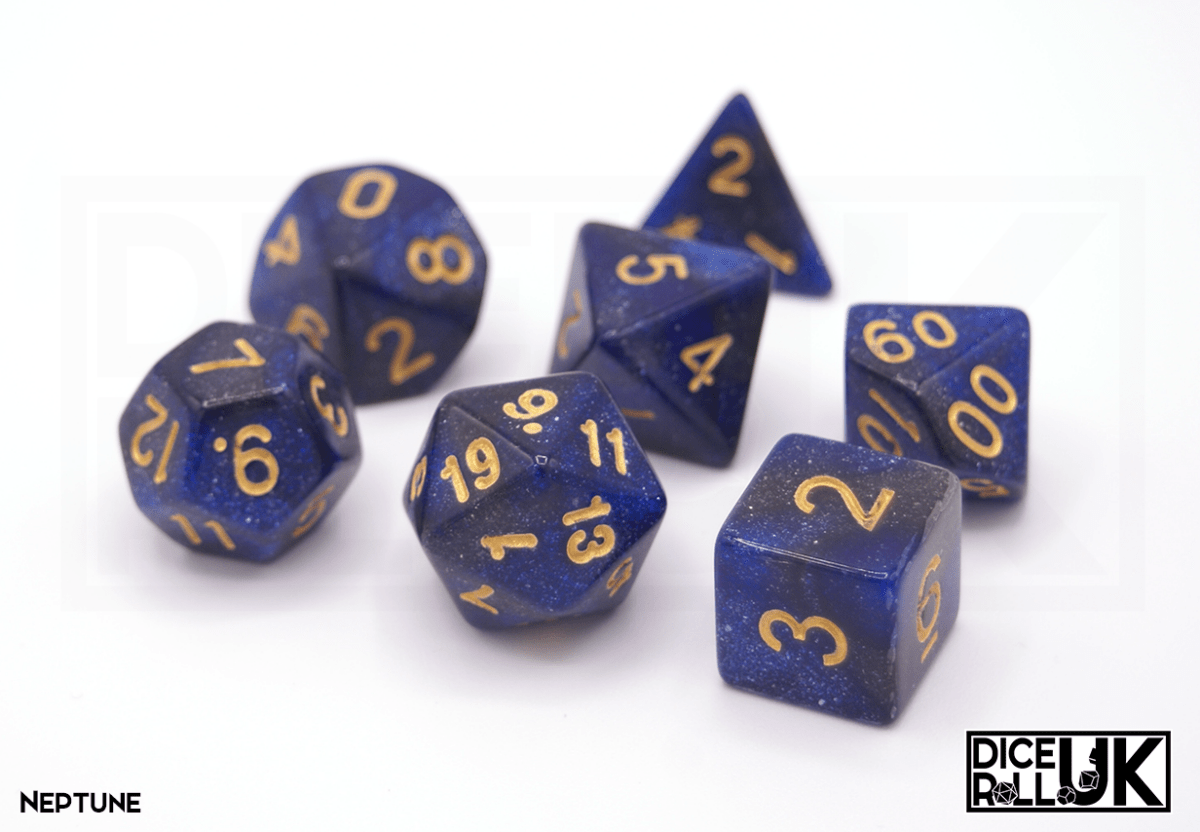 Cosmic Dice - Neptune - DiceRoll UK - We Print Miniatures