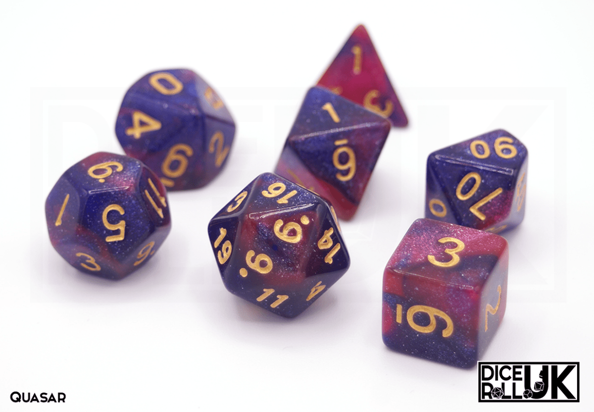 Cosmic Dice - Quasar - DiceRoll UK - We Print Miniatures