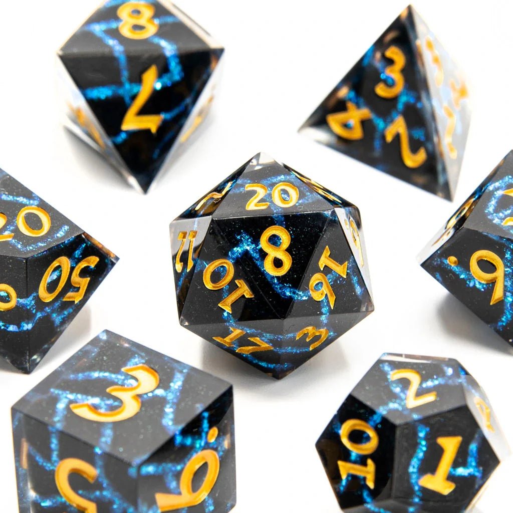 Cosmic Fracture | Art Core Dice| 7 Piece Set - Tabletop Dominion - We Print Miniatures