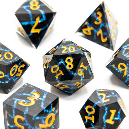 Cosmic Fracture | Art Core Dice| 7 Piece Set - Tabletop Dominion - We Print Miniatures