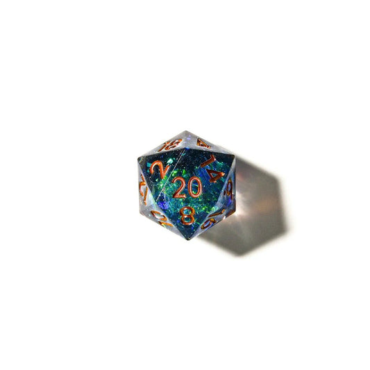 Cosmic Veil | Sharp Edge Dice | 7 Piece Set - Tabletop Dominion - We Print Miniatures