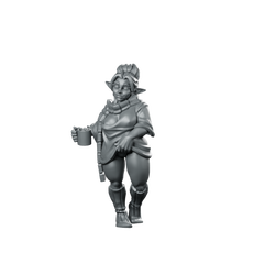 Cosy Bae 32 Mm Miniatures Elf Tavernkeeper Miniature 360 Spin 01