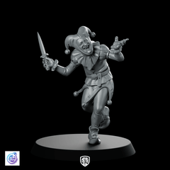 Court Jester Miniature Jester Assassin - CastNPlay - We Print Miniatures