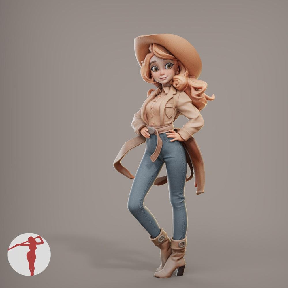 Cowgirl Female Miniatures - Female Miniatures - We Print Miniatures