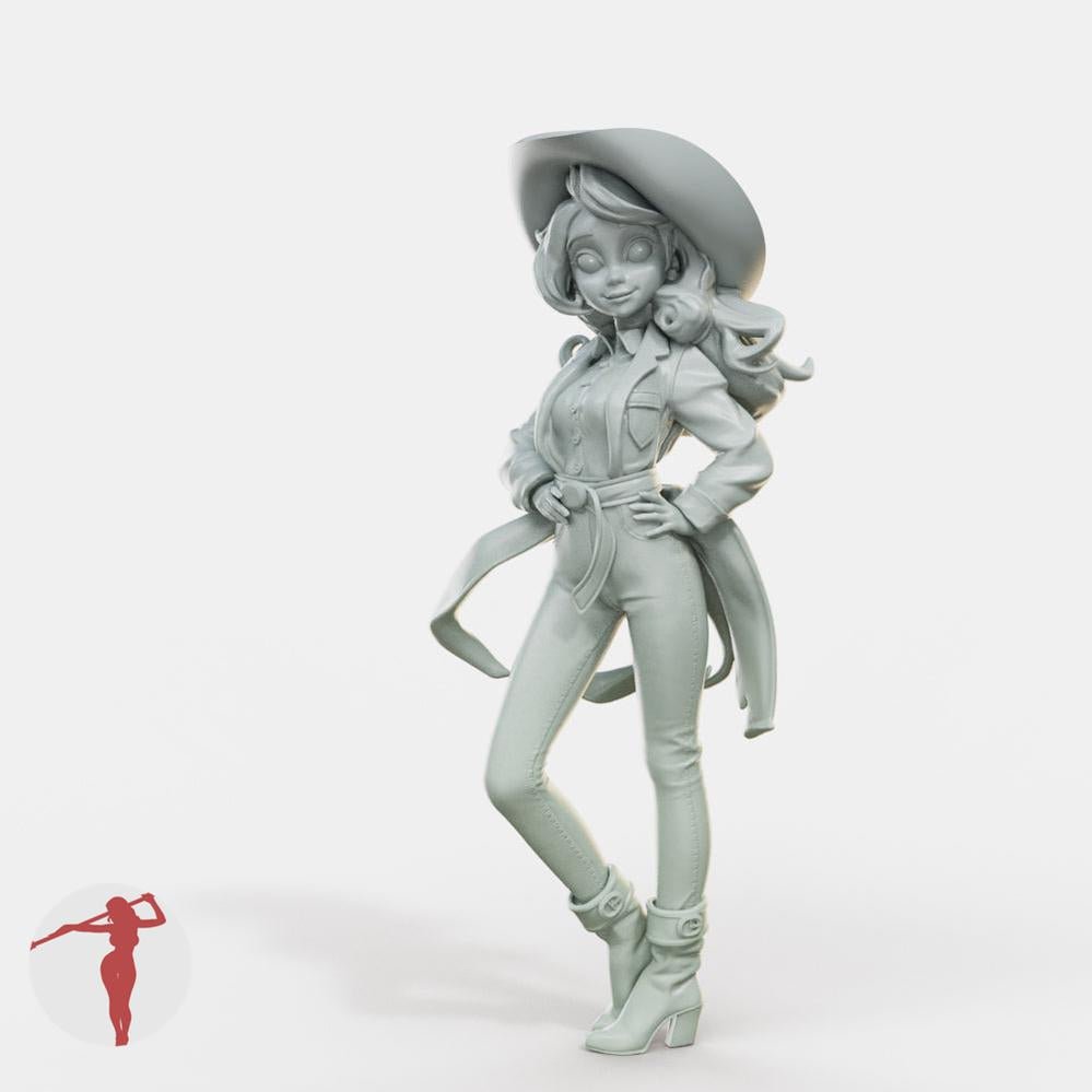 Cowgirl Female Miniatures - Female Miniatures - We Print Miniatures