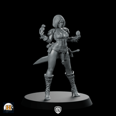 Crimson Miniature Glamour Rogue Sorceress Fantasy Resin - Haito - We Print Miniatures