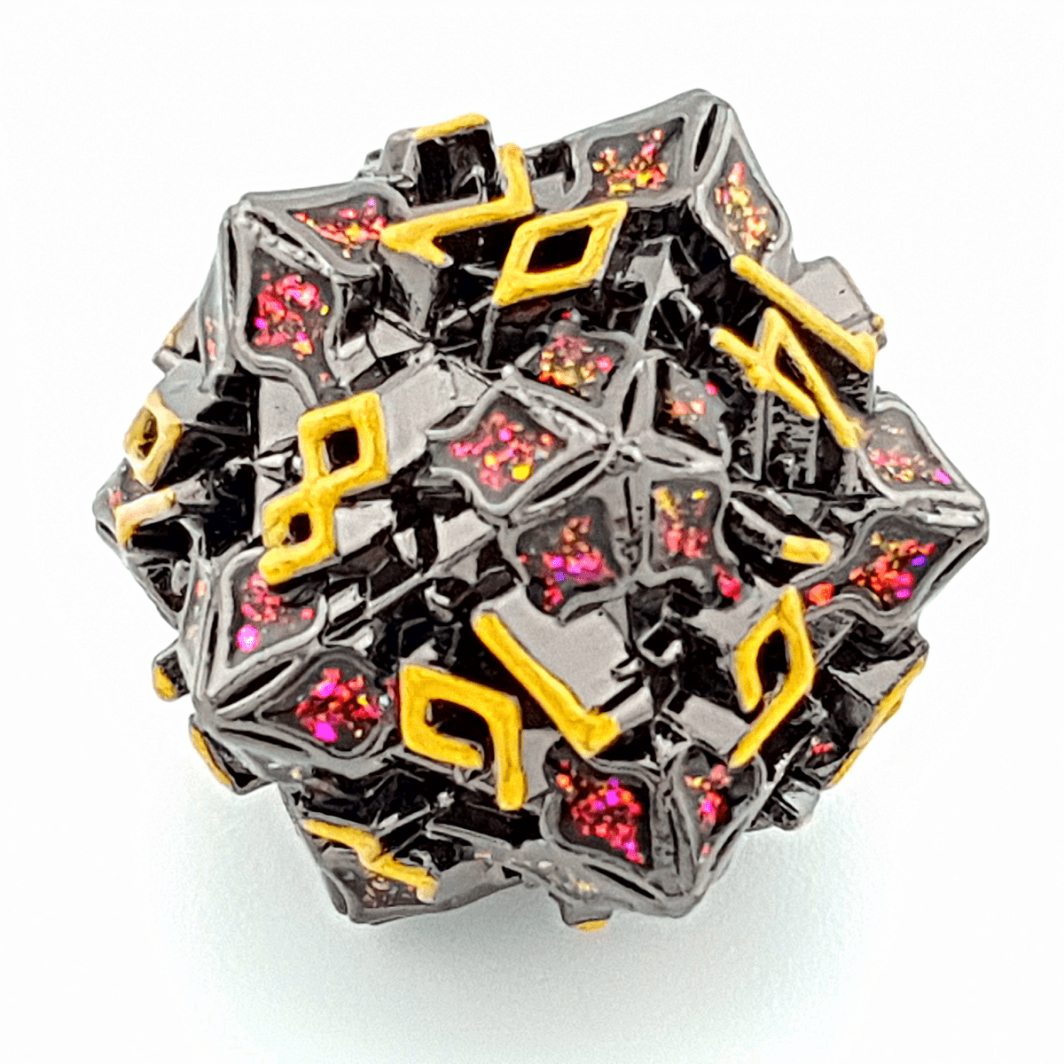 Crimson Thorn | Solid Metal Dice | 7 Piece Set - Tabletop Dominion - We Print Miniatures
