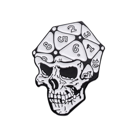 Critical Cranium Pin Badge - Tabletop Dominion - We Print Miniatures