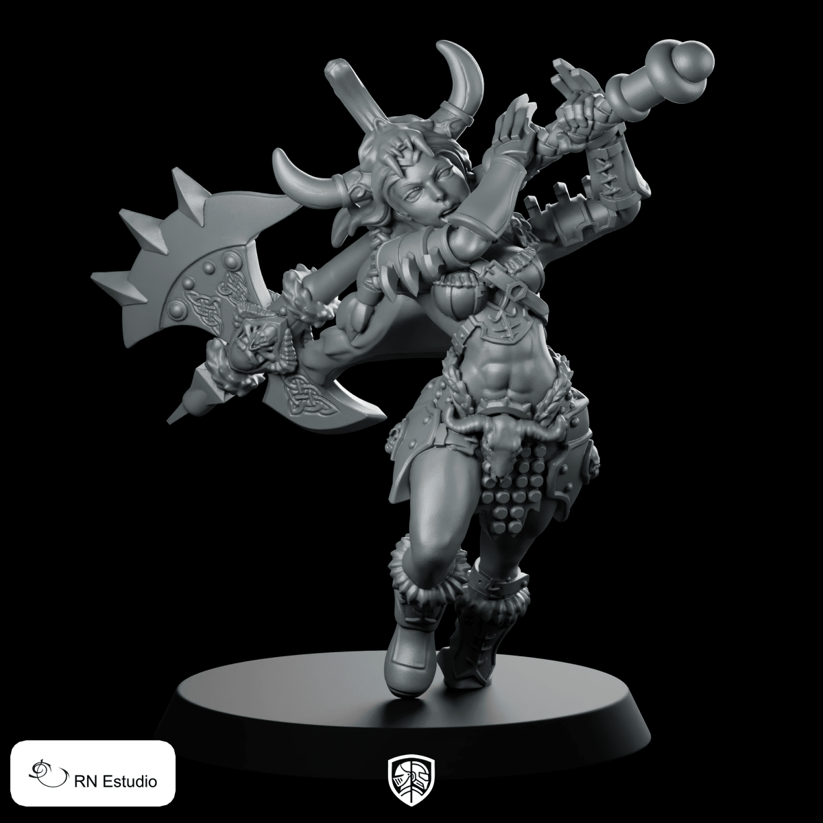 Cronia One Piece Miniature Demoness Berserker - RN Estudio - We Print Miniatures