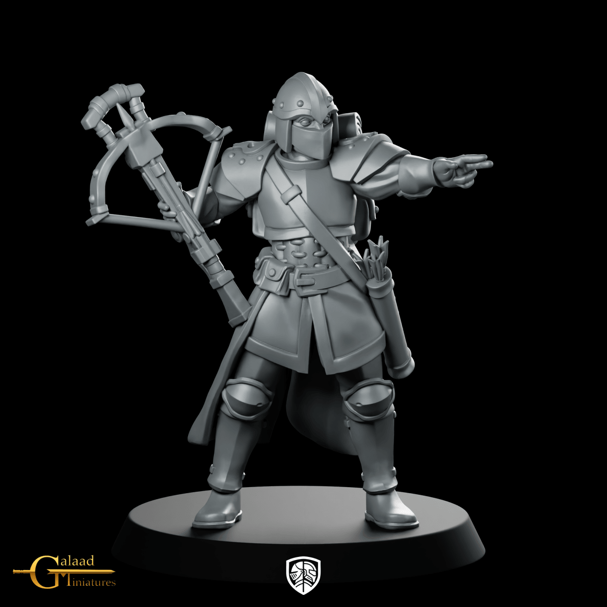 Crossbow 02 Crossbowman Armour Sentinel Fantasy Miniature | We Print ...