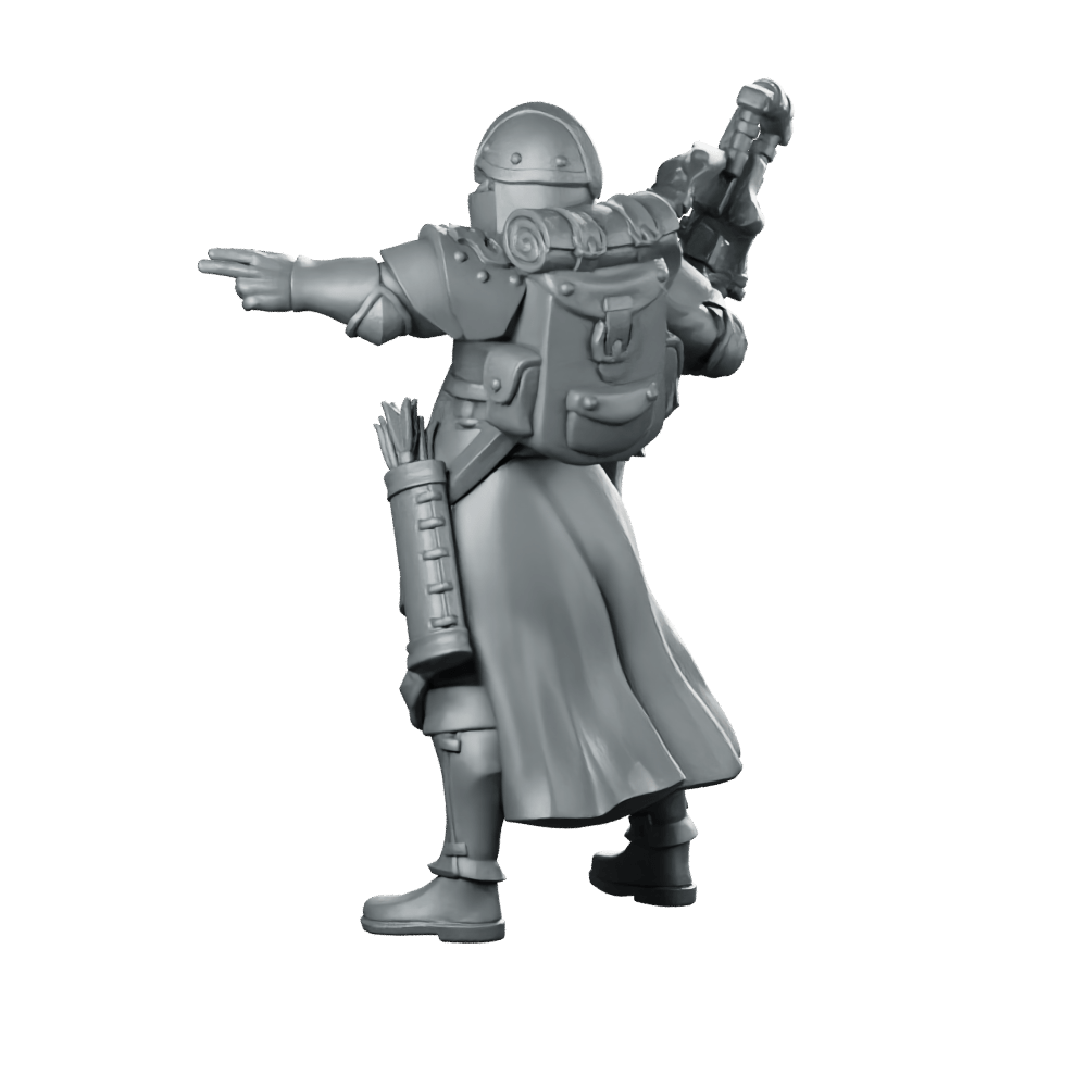 Crossbow 02 Miniature Crossbowman Armour Sentinel - Galaad - We Print Miniatures