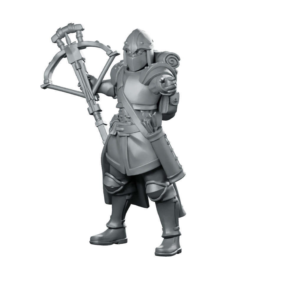 Crossbow 02 Miniature Crossbowman Armour Sentinel - Galaad - We Print Miniatures