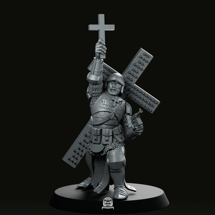 Trench Soldier Miniature Crusader Holy Warrior Hero