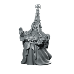 Trench Soldier Cult Matriarch Fantasy Miniature Resin Miniature 360 Spin 01