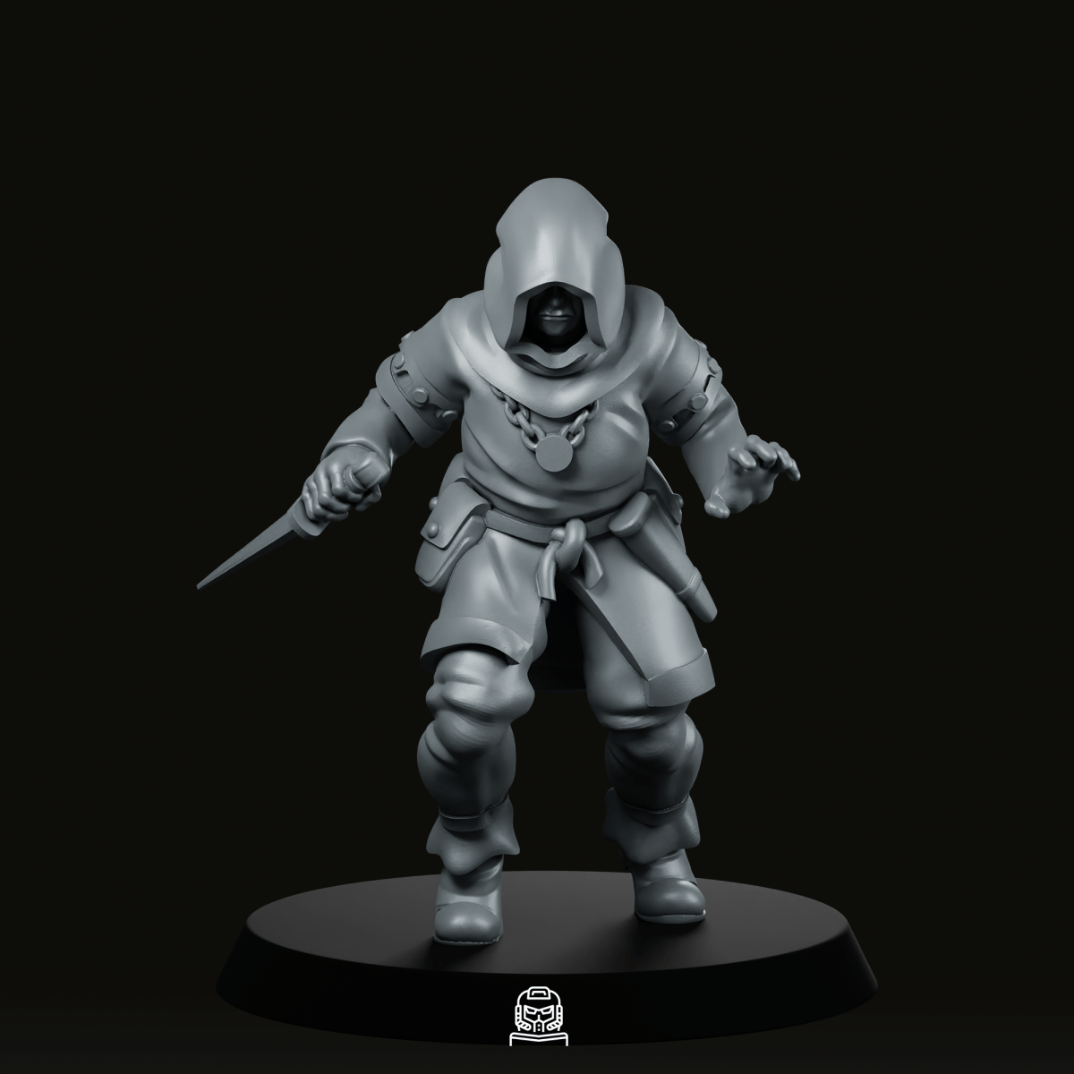 Cultist 2 Miniature - Across The Realms - We Print Miniatures