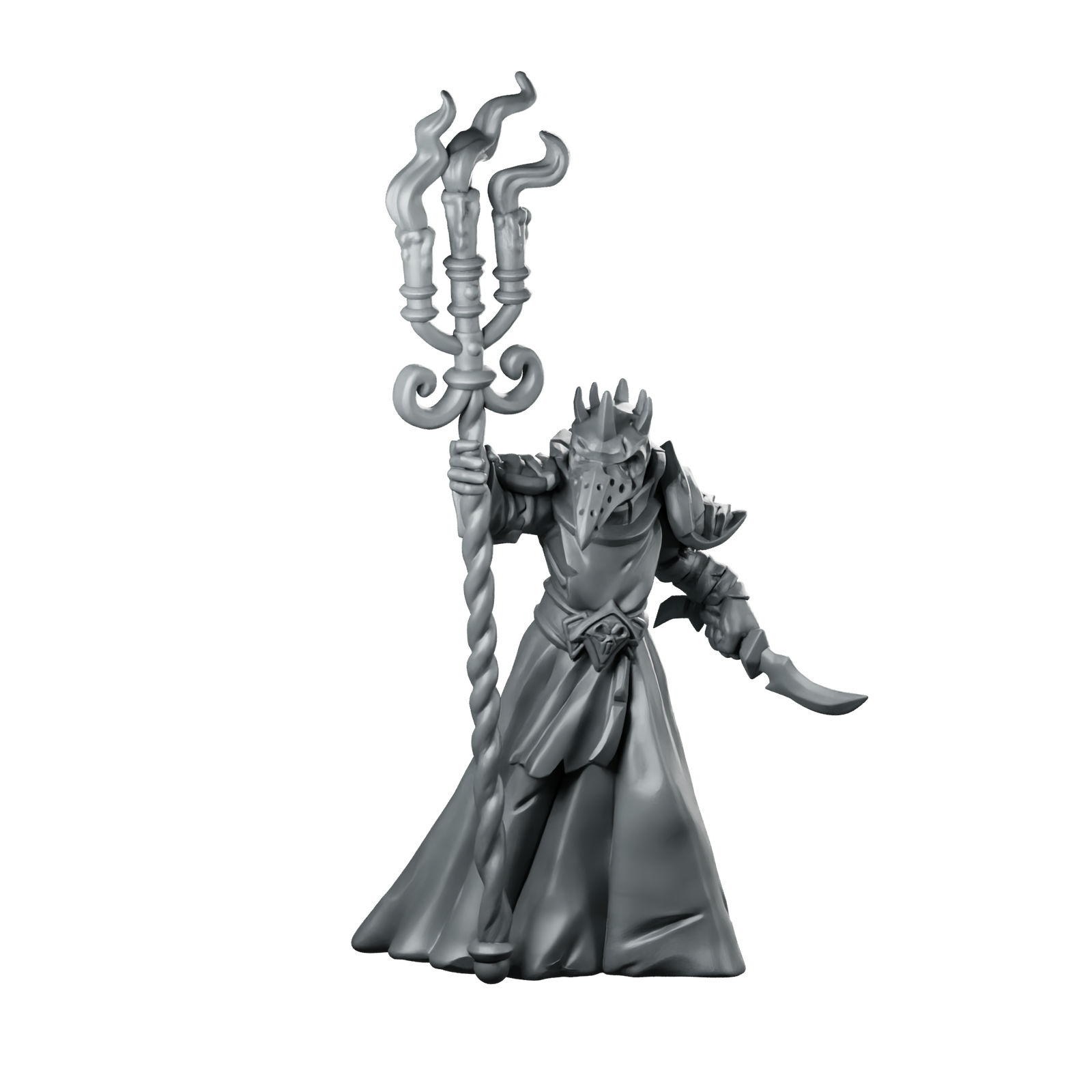 Cultist Candle Miniature Plague Cult Acolyte Censer Miniature 360 Spin 01