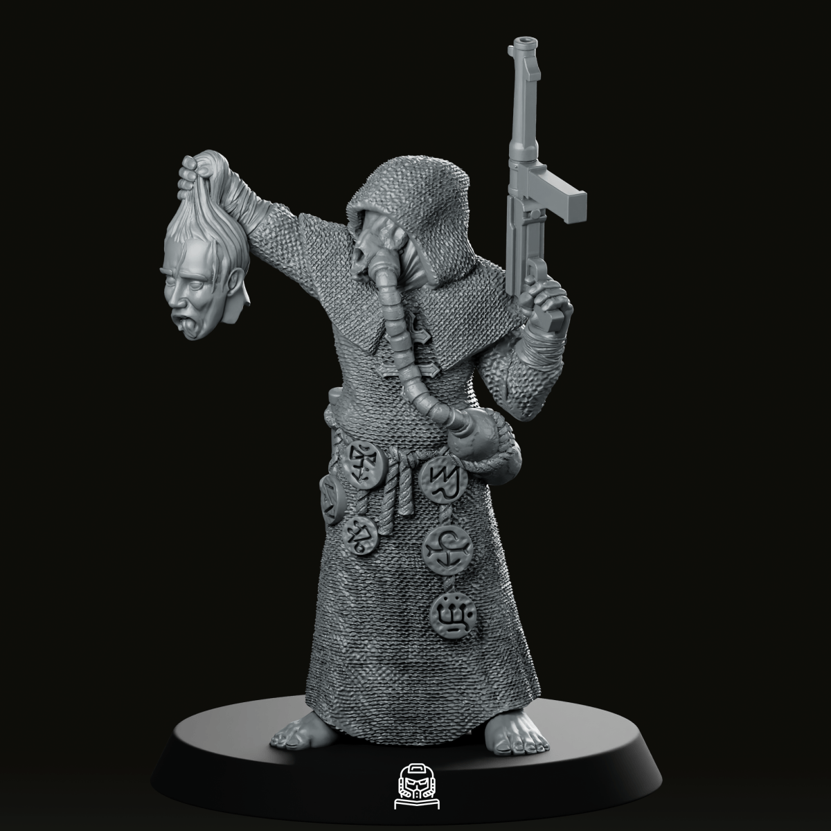 Cultist Chopped Head Miniature Ominioji - Onmioji - We Print Miniatures