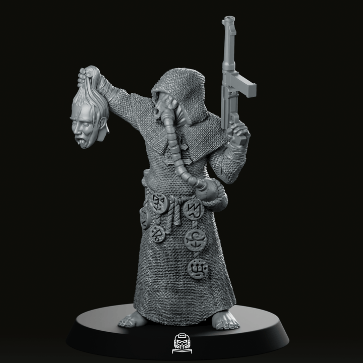 Trench Cultist Chopped Head Miniature Ominioji grim