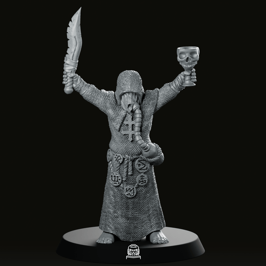 Cultist Dagger And Cup Miniature - Onmioji - We Print Miniatures