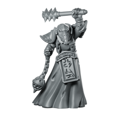 Cultist Stone Miniature Plague Knight Miniature 360 Spin 01