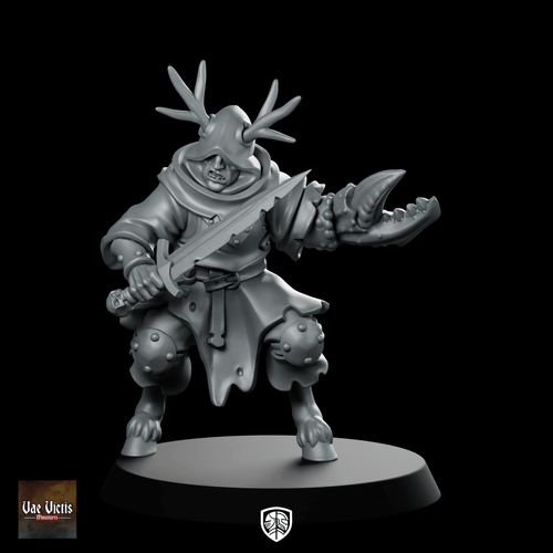 Cultist Vol 02 Monopose 03 Miniature Antler - Vae Victis - We Print Miniatures