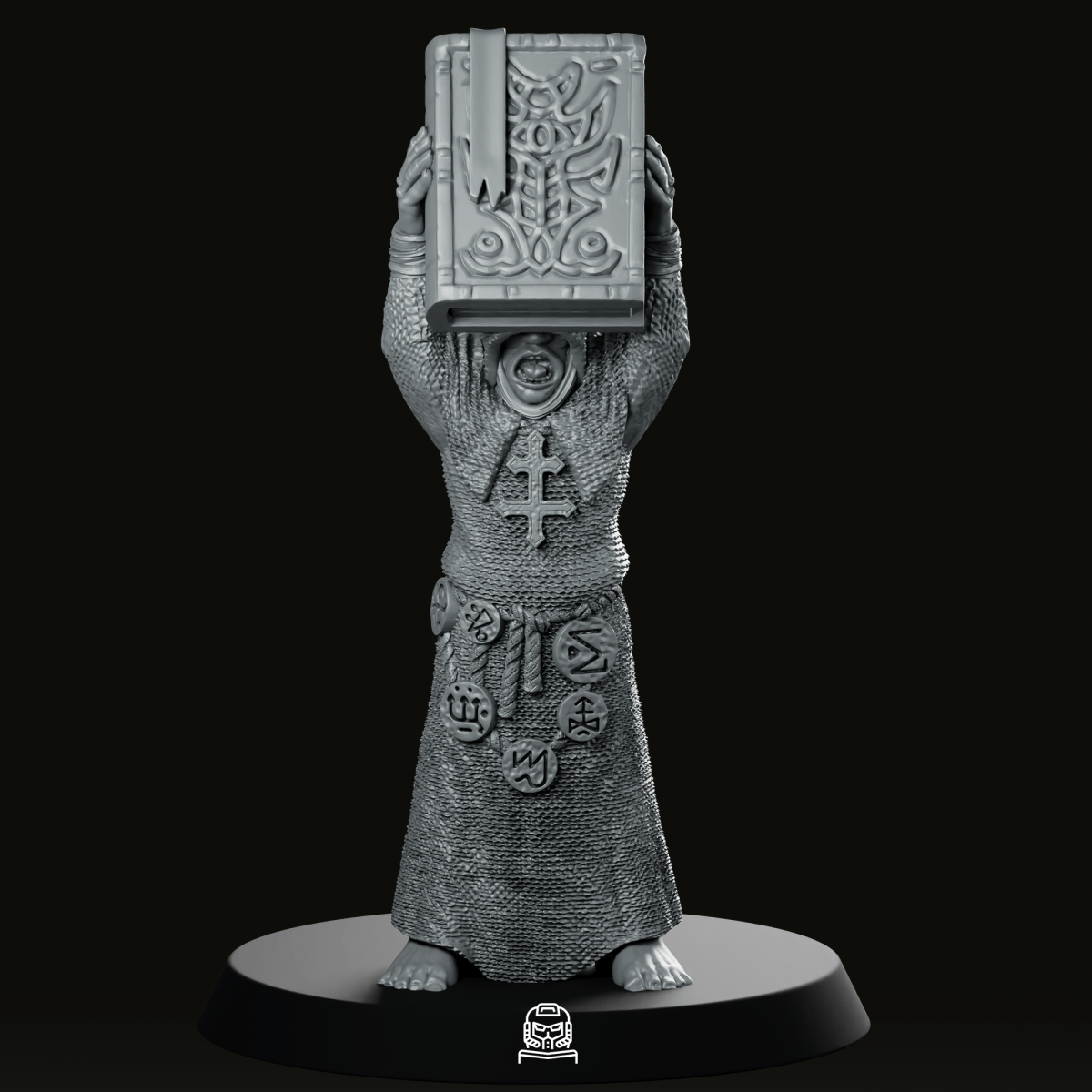 Cultist With Book Miniature - Onmioji - We Print Miniatures