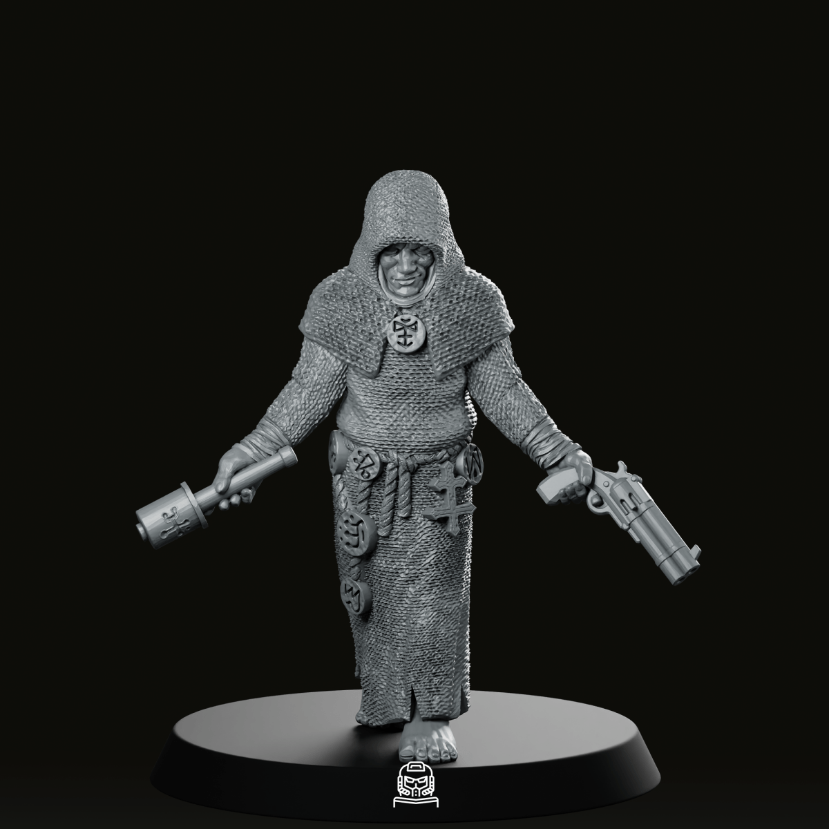Cultist With Pistol Miniature - Onmioji - We Print Miniatures