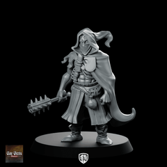 Cut Throat Miniature Masked Mercenary Spiked Mace - Vae Victis - We Print Miniatures