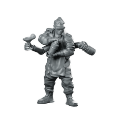 Cyber Bartender Cyborg Bartender Miniature 360 Spin 01