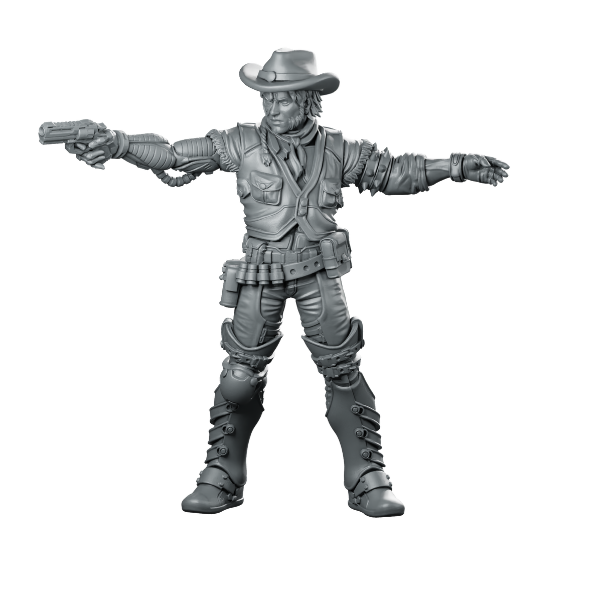 Cyber Cowboy Rexor 3 Miniature Miniature 360 Spin 01