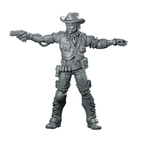 Cyber Cowboy Rexor 3 Miniature Miniature 360 Spin 01