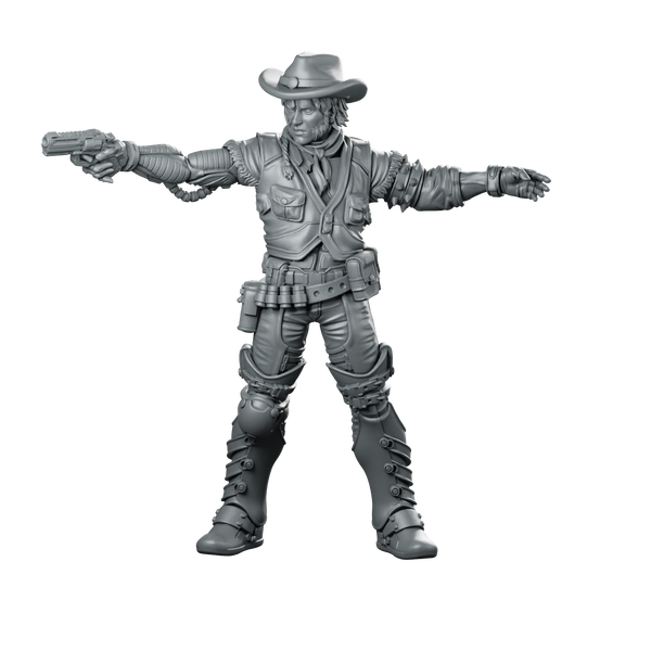 Cyber Cowboy Rexor 3 Miniature Miniature 360 Spin 01