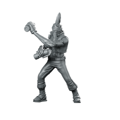 Cyber Crazy Bomber Ronron Punk Brawler Miniature 360 Spin 01