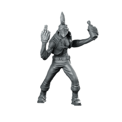 Cyber Crazy Ronron Punk Ganger Cyborg Miniature 360 Spin 01